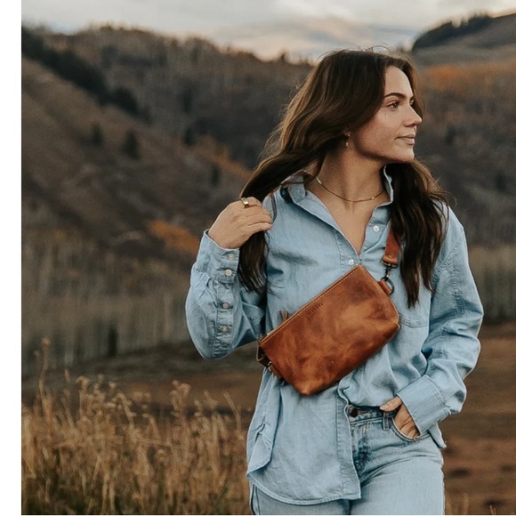 Flash sale! RANGE Atna Leather Sling - Crossbody Bag - Picture 6 of 11